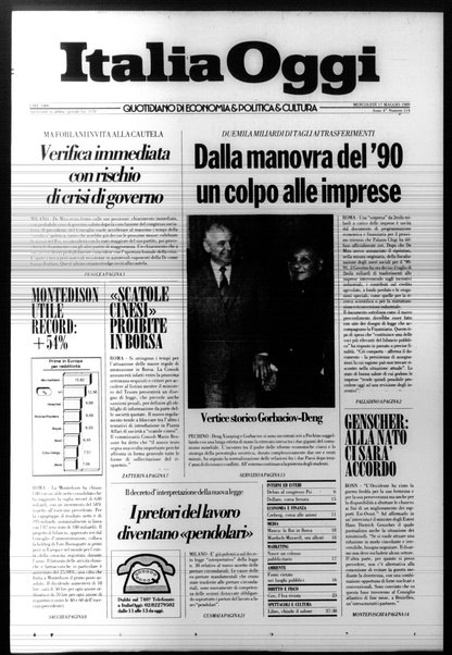 Italia oggi : quotidiano di economia finanza e politica